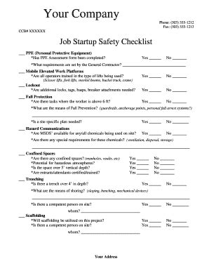 Business Startup Checklist Word | pdfFiller