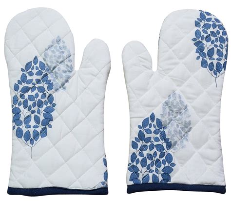 Buy Miyanbazaz Textiles Heat Proof Cotton Padded Oven Gloves, Standard ...