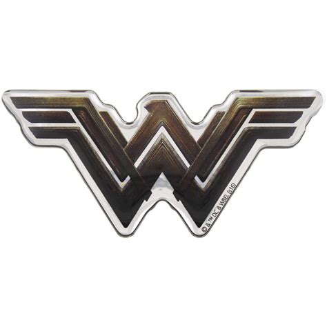 Buy Fan Emblems Wonder Woman Domed Chrome Car Decal - Batman v Superman ...