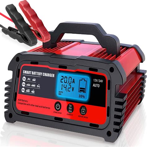 LVYUAN Smart Battery Charger 5/10/20A 12V and 5/10A 24V Automatic ...