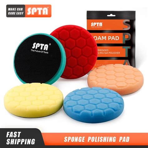 SPTA Hex-logic Sponge Foam Buffing Pads - 25 PCS India | Ubuy