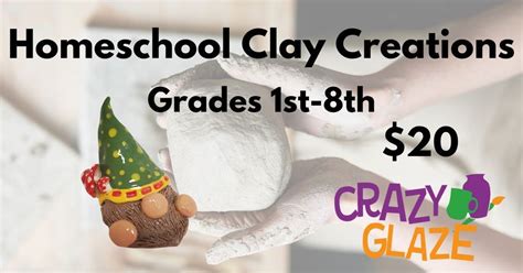 Homeschool Clay Creations - Gnome, Crazy Glaze Ceramic Studio & Art ...
