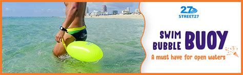Buy Street27 High Visibility Swim Bubble Buoy Swimming Tow Float for ...