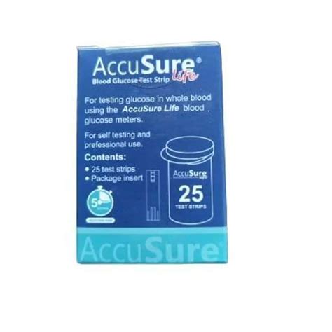 Buy ACCUSURE LIFE BLOOD GLUCO METRE WITH 25 STRIPS Online & Get Upto 60 ...