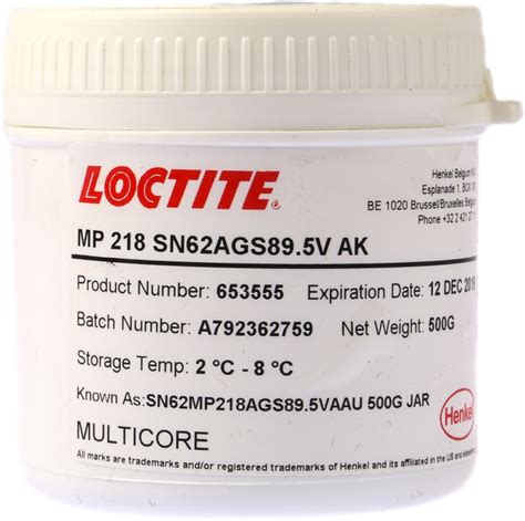 653555 Multicore | Multicore Solder Paste, 500 g Tub | 506-4289 | RS
