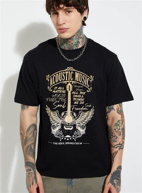 Buy URB_N Men Printed T-shirt Online at just Rs. 249.0 - 1000015595156 ...