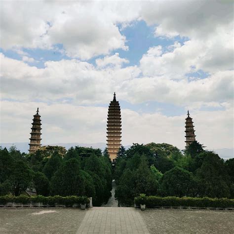 Download Dark Three Pagodas Wallpaper | Wallpapers.com