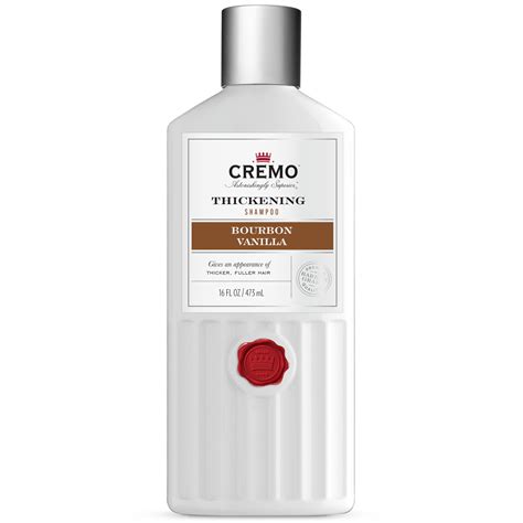 Cremo Thickening Mens Shampoo, Bourbon Vanilla Scent, 16 fl oz ...