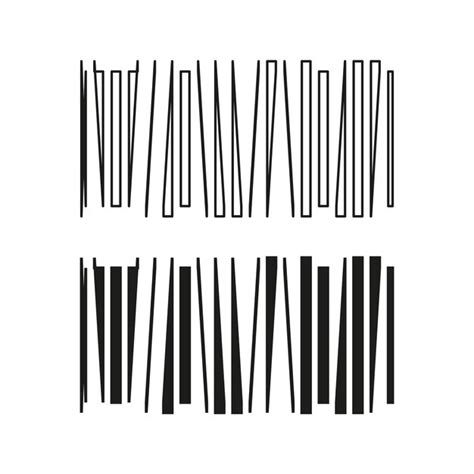 Parallel vertical lines abstract vector design modern black rectangles ...