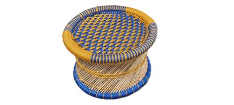 Priyansh Mudda House Handmade Sarkanda Wooden Small Muddi/Stool (Wood ...