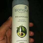 Buy Biotique Bio Cado Avocado Stress Relief Body Massage Oil, 200ml ...