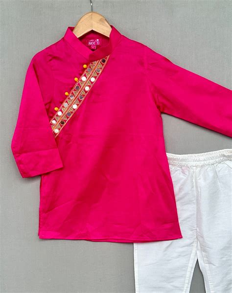 Pre-Order: Rani Embroidered Kurta Set– Peonyy Kids