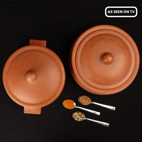 Swadeshi Blessings Exclusive Range Unglazed Clay Handi/Hot Case/Earthe