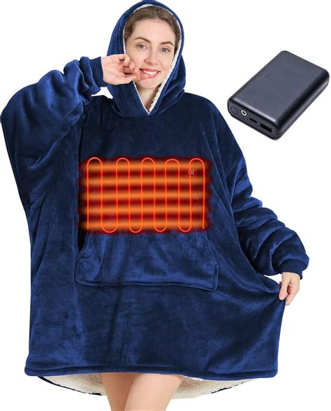 Amazon.com: CYMULA Heated Wearable Blanket, Oversized Wearable Heated ...