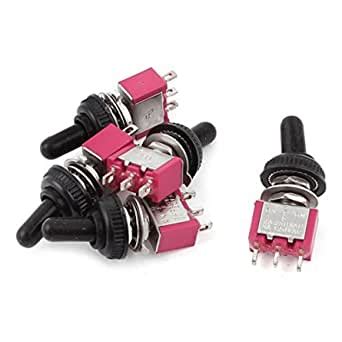 Alcoa Prime5Pcs 3Position Panel Mount SPDT Latching Mini Toggle Switch ...