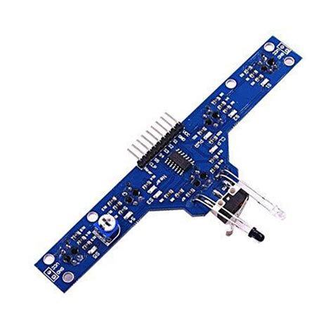 5 IR Sensor Array Line Tracking with Obstacle and Bump Sensor Arduino ...