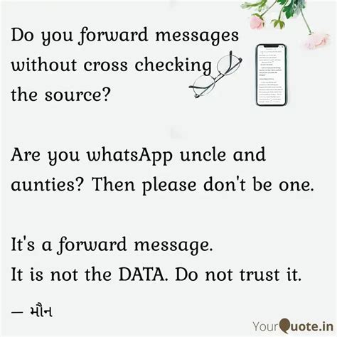 Do you forward messages w... | Quotes & Writings by Mohna | YourQuote