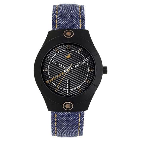 Buy Online Fastrack Denim Quartz Analog White Dial Denim Strap Watch ...