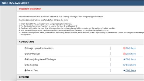 NEET MDS 2025 admit card to release soon: Check active demo test link ...