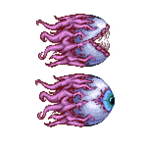 My Resprite of the Eye Of Cthulhu : r/Terraria