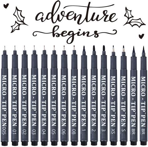 Tebik Hand Lettering Pens, 15 Pack Calligraphy Brush India | Ubuy