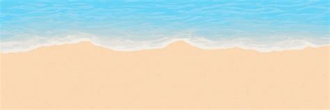 Surf line from above seashore sandy shore panoramic | Premium Vector