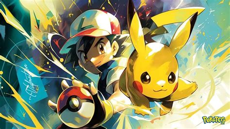 Pokémon Ash & Pikachu XXL Mousepad | Anime Desk Mat 24x12- Poketcg.in ...