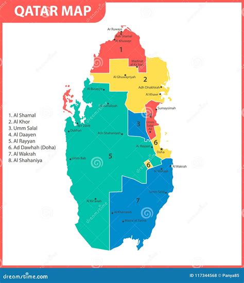 Qatar Map With All Cities Qatar Map With Cities Free Pictures Of