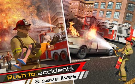 American Firefighter Rescue Truck Simulator- Fire Fighter Games:Amazon ...