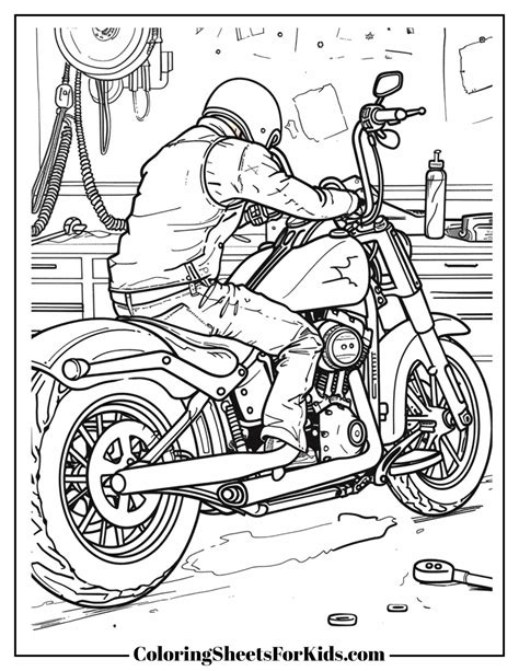 Mechanic Coloring Pages 的图像结果