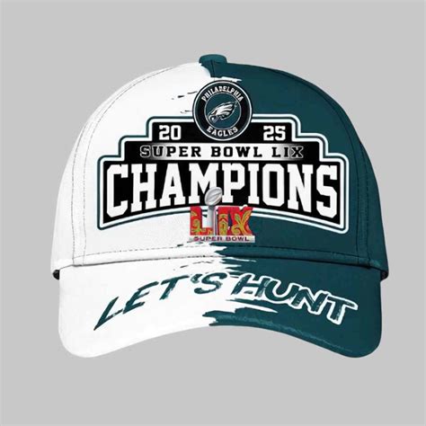 Eagles 2025 Super Bowl LIX Champions Let's Hunt Classic Hat - Mofeetee