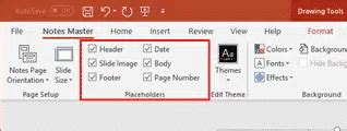 Image result for Notes Master PowerPoint