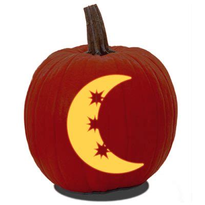 17 Moon And Stars Pumpkin Carving Patterns - Artsy Pretty Plants