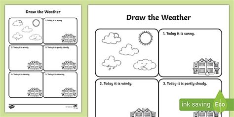 Draw the Weather Worksheet - Free Resource