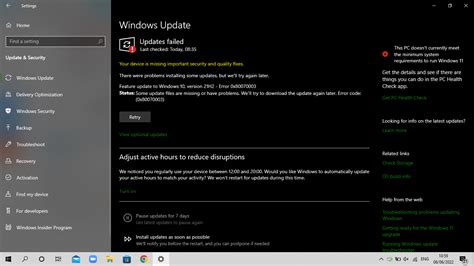 Update Windows 10 Pro Error 的图像结果
