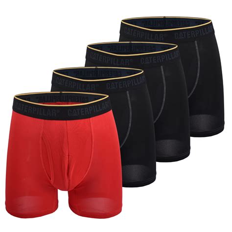 Buy Caterpillar Men's 4-Pack Comfort Core Boxer Briefs Online at ...