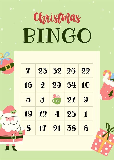 Free printable christmas bingo cards black and white, Download Free ...