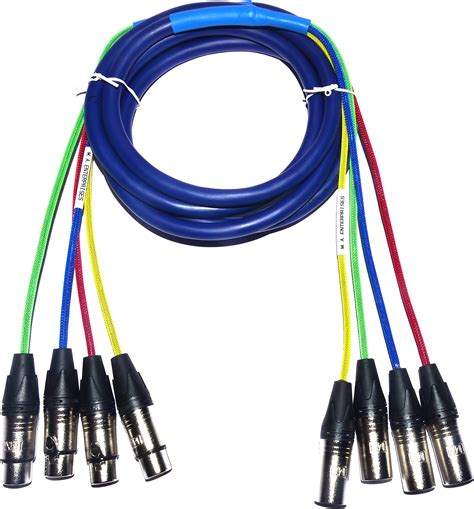 MA 4 Channel Snake Cable XLR Male To XLR Female Cable 3 pin Microphone ...