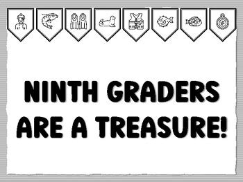 NINTH GRADERS ARE A TREASURE! Pirate Bulletin Board Kit school resource ...