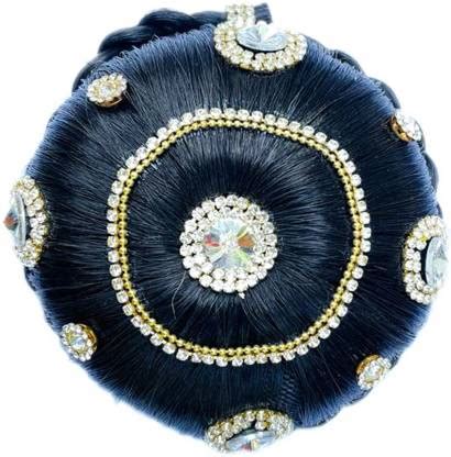 GuruEmbellish Stone Design Juda Bun Extension For Women And Girls Hair ...
