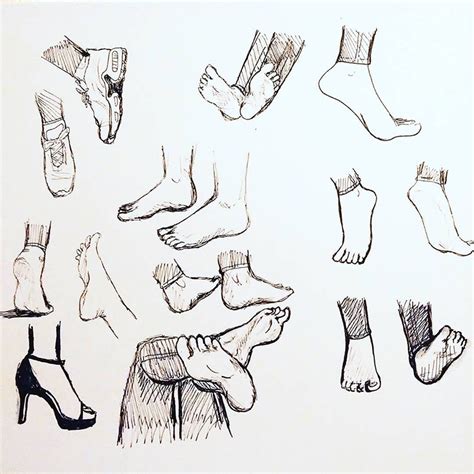 65+ Drawings Of Feet: Sketches & Anatomy Studies