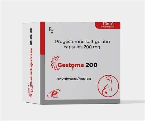 Natural Progesterone Capsule 200 Mg | Gestoma 200