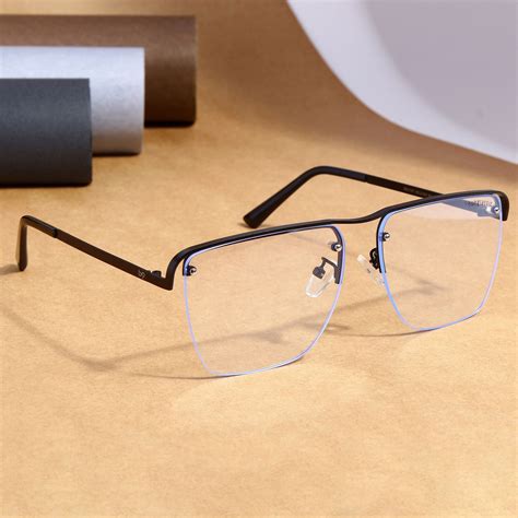 Shop Heldish Black Clear Square Sunglasses