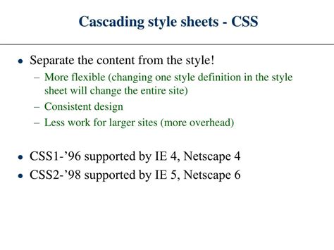 Image result for Cascading Style Sheets Example