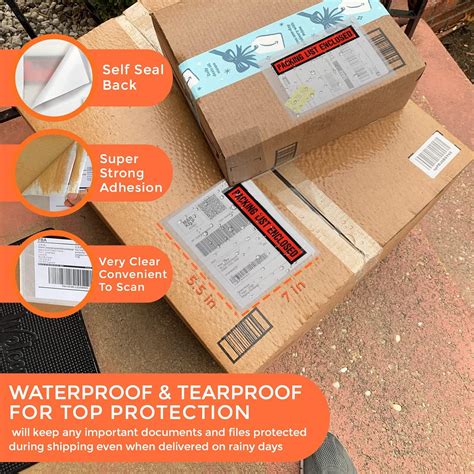 Buy Packing Slip Envelope Pouches By PackageZoom 1000-Pack- Clear Self ...