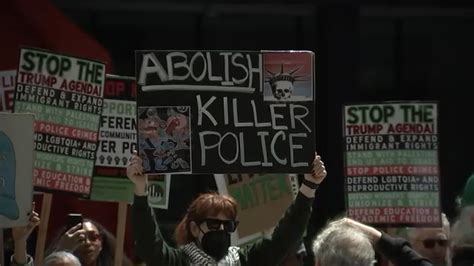 George Floyd day of action protest in Federal Plaza, downtown Chicago ...