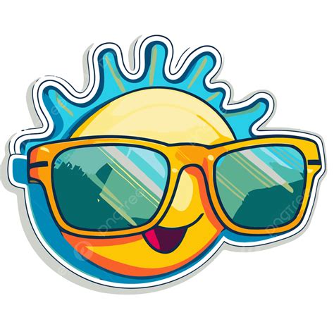 Sun With Sunglasses Clip Art