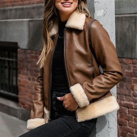 Brown Leather Jackets For Women