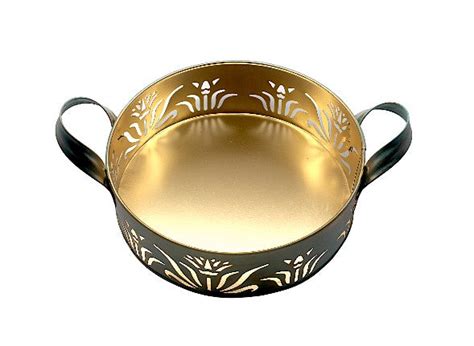Elegant Metal Tray or Basket with Matte Finish | Ideal for Gift Baskets ...