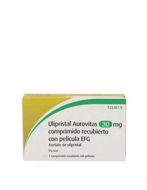 ULIPRISTAL STADA EFG 30 MG 1 COMPRIMIDO RECUBIERTO